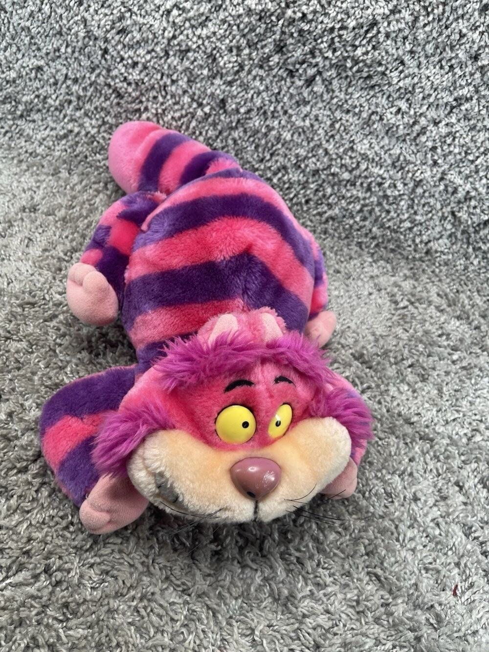 Disneyland Plush Stuffed Cheshire Cat Alice In Wonderland Disney World 18 Inch